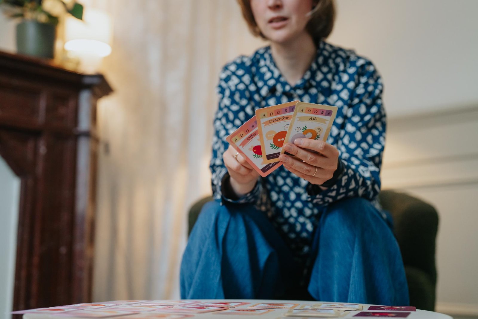 Gevoelenskaarten gebruikt tijdens relatietherapie sessie